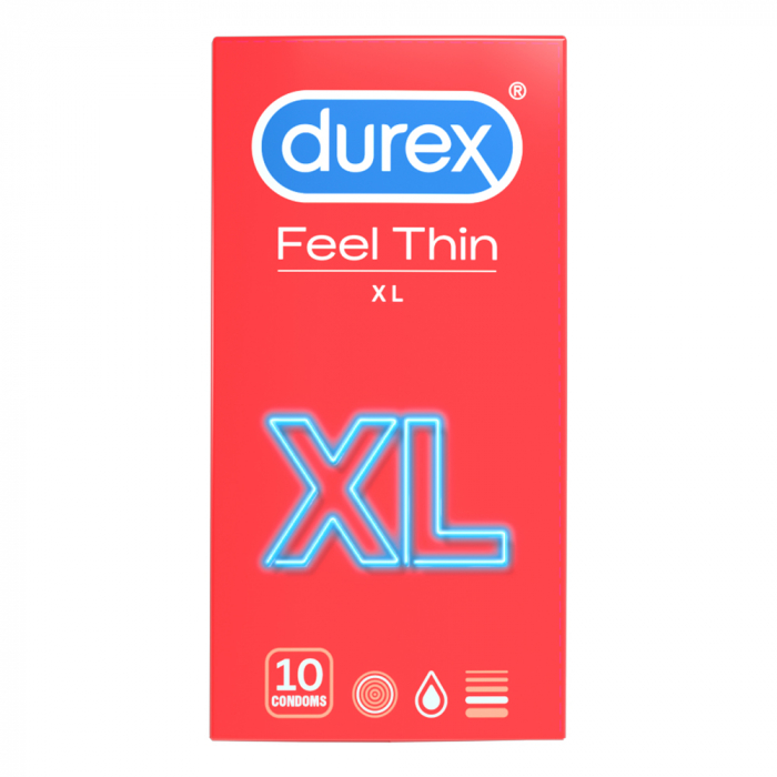 Prezervative Feel Thin XXL 10 bucati, Durex [3]
