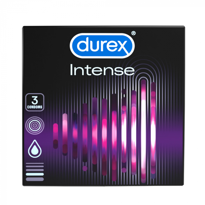 Prezervative Intense Orgasmic, 3 bucati, Durex [3]