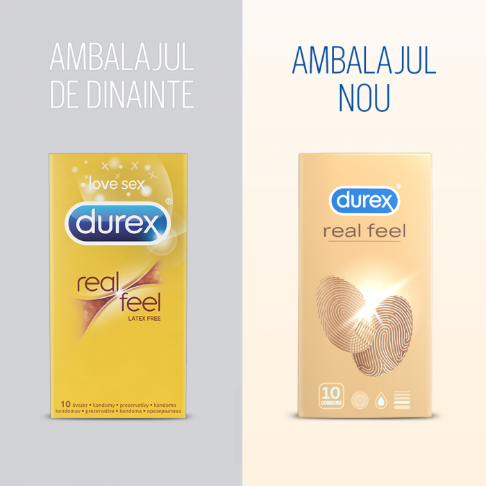 Prezervative Real Feel 10 buc, Durex [2]