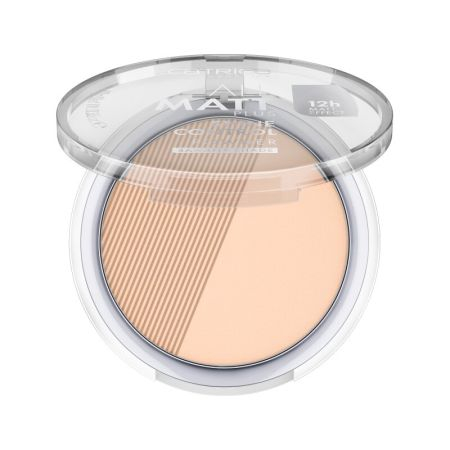 Pudra compacta All Matt Plus Shine Control Powder 002 Banana Bright, 10 g, Catrice [2]