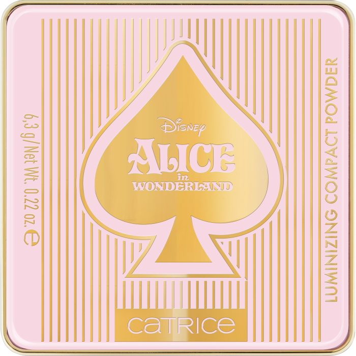 Pudra compacta iluminatoare, Catrice, Disney Alice in Wonderland C01 - Slightly Confused, 6.3 g [2]