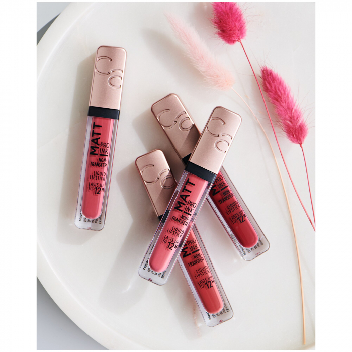 Ruj rezistent la transfer Catrice Matt Pro Ink Non-Transfer Liquid Lipstick 090, 5 ml [5]