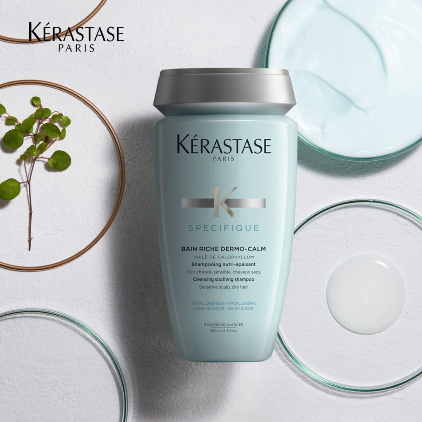 Sampon pentru scalpul sensibil si parul uscat Kerastase SPECIFIQUE Dermo-calm Bain Riche, 250ml [3]