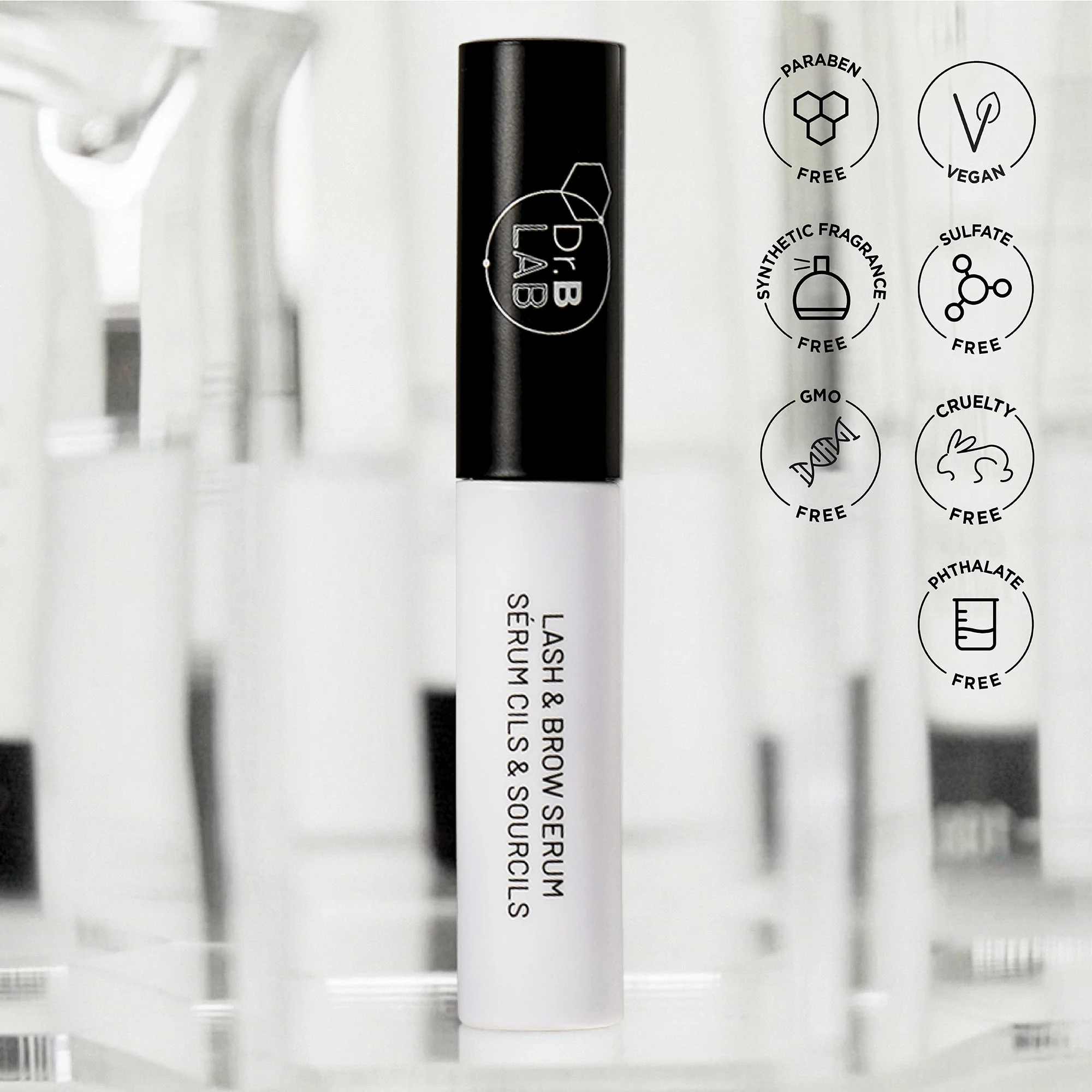 Serum pentru gene si sprancene Dr. B. Lab. Lash and Brow Serum , 5 ml, Dr. Brandt [5]