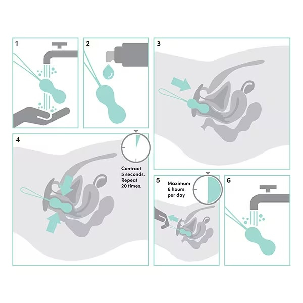 Set bile Kegel din solicon, LoveHoney Health [3]