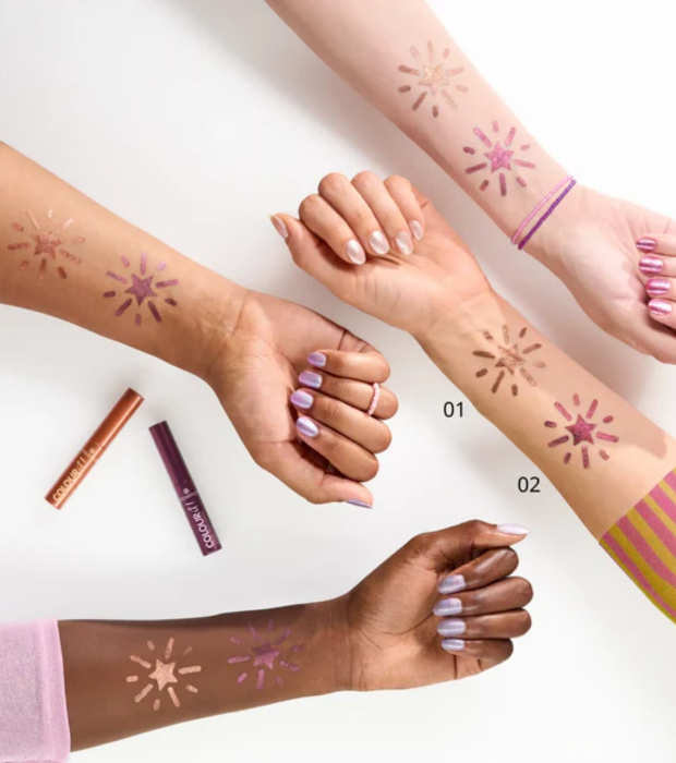 Tus de ochi COLOUR it! metallic liquid liner 02 - Dark Cherry, 3 ml, essence [8]