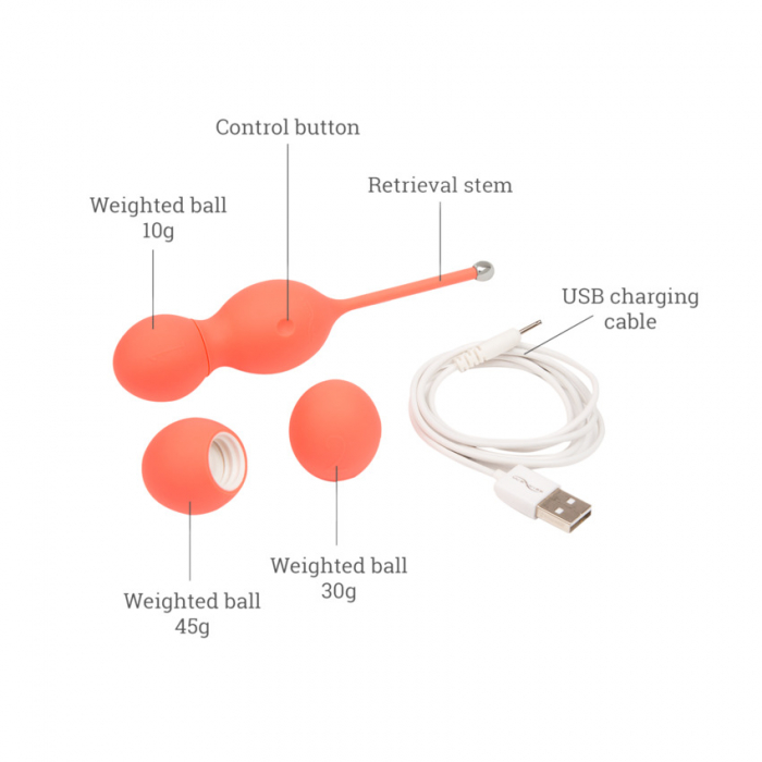 Vibrator Bile Kegel Bloom, Portocaliu, We-Vibe [6]
