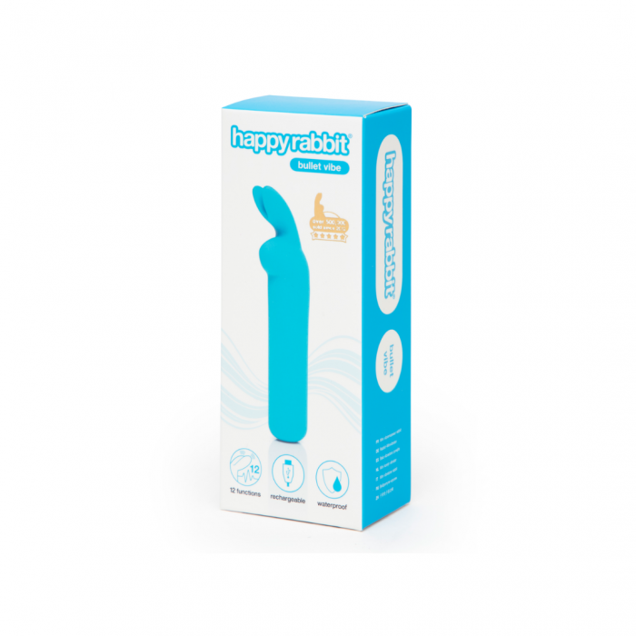 Vibrator Bullet Happy Rabbit, Albastru [2]