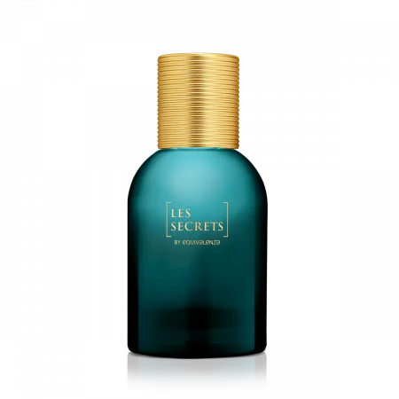 Equivalenza - 1.Sticla rotunda albastra Les Secrets 50 ml + Capac auriu