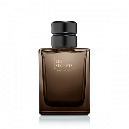 Equivalenza - 10.Sticla patrata maro Les Secrets 50 ml + Capac negru
