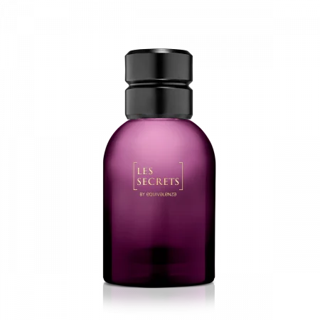 Equivalenza - 11.Sticla rotunda mov Les Secrets 50 ml + Capac negru