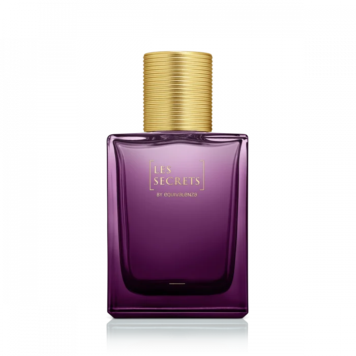 Equivalenza - 6.Sticla patrata mov Les Secrets 50 ml + Capac auriu