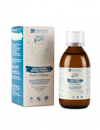 Apa de gura - Apa de gura La Saponaria Extra Fresh cu menta si splinuta, 250 ml
