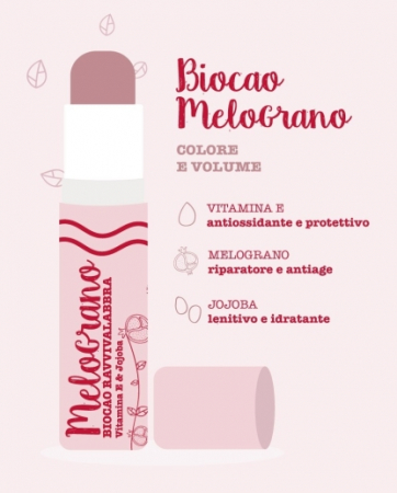 Balsam de buze Biocao colorat cu rodie, 5,7 ml [1]