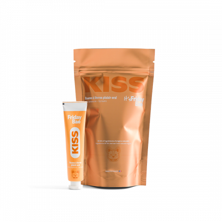 Friday Bae - Balsam de buze cu 97.16% ingrediente naturale cu aroma de cirese - KISS - Oral Pleasure Lip Balm, 15 ml, Friday Bae