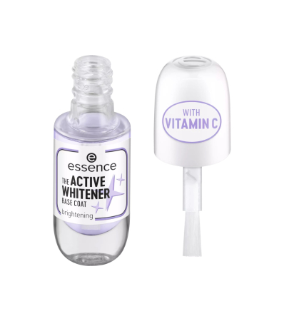 Baza si Top coat - Baza pentru unghii THE ACTIVE WHITENER BASE COAT, 8 ml, essence