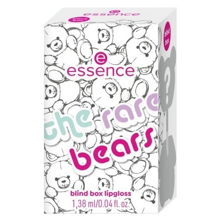 Luciu si gloss de buze - Blind Box luciu de buze breloc in forma de ursulet supriza The Rare Bears, 1.38 ml, Essence