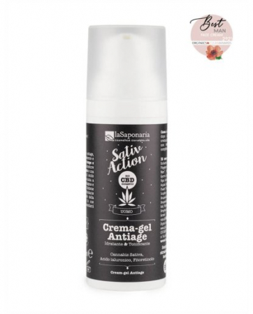 Barbati - Crema de fata anti-imbatranire pentru barbati cu CBD, 50 ml