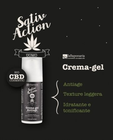 Crema de fata anti-imbatranire pentru barbati cu CBD, 50 ml [3]
