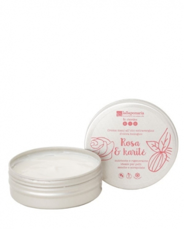 Crema de maini - Crema de maini organica cu trandafiri si unt de shea, 60 ml