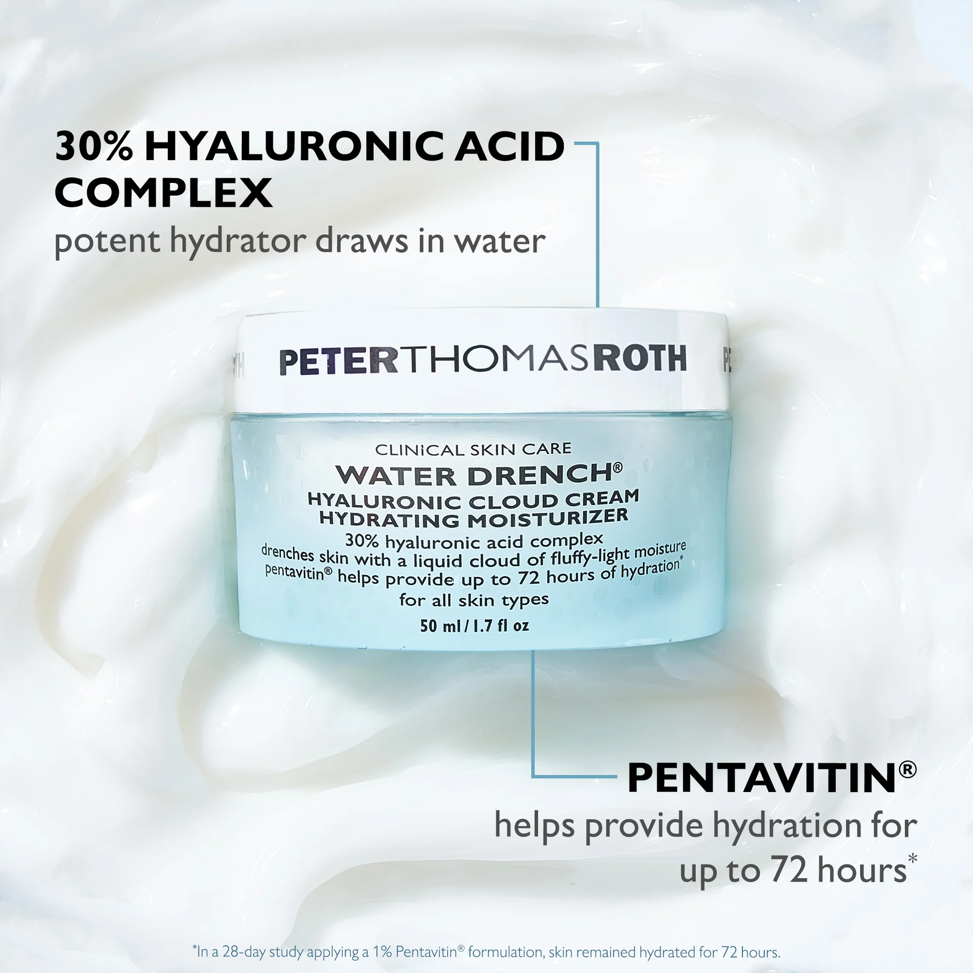 Crema pentru fata Water Drench® Hyaluronic Cloud Cream Hydrating Moisturizer, 48 ml [1]