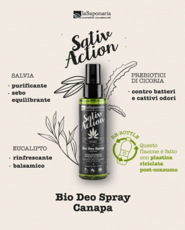 Deodorant organic spray cu canepa pentru barbati, 100 ml [3]