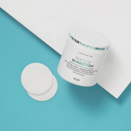 Dischete exfoliante pentru fata Peptide Skinjection™ Exfoliating Peel Pads, 60 bucati, Peter Thomas Roth [1]