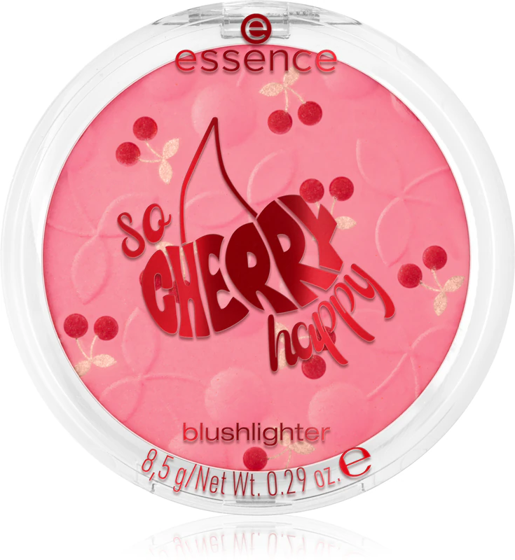 Ten - Fard de obraz iluminator happy, essence, SO CHERRY 01 - Love You Cherry Much, 8.5 g