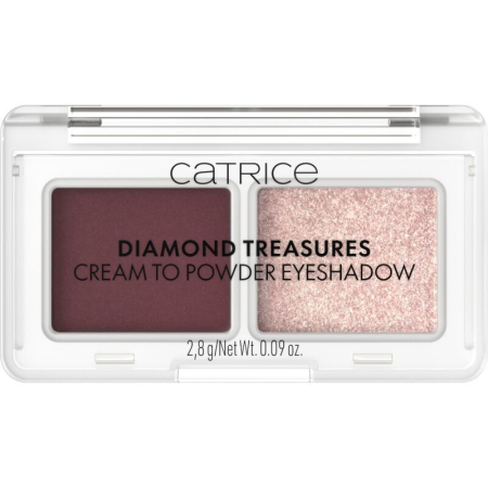 Branduri - Fard de pleoape Diamond Treasures Cream to Powder - 060 Burgundy Glitz, Catrice