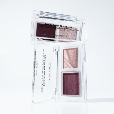 Fard de pleoape Diamond Treasures Cream to Powder - 060 Burgundy Glitz, Catrice [3]
