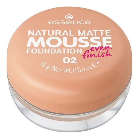 Fond de ten si baza de machiaj - Fond de ten Essence NATURAL MATTE MOUSSE FOUNDATION 02, 16 g