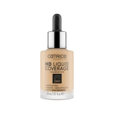 Ten - Fond de ten Rose Beige HD Liquid Coverage Foundation 036 - Hazelnut Beige, 30 ml, Catrice