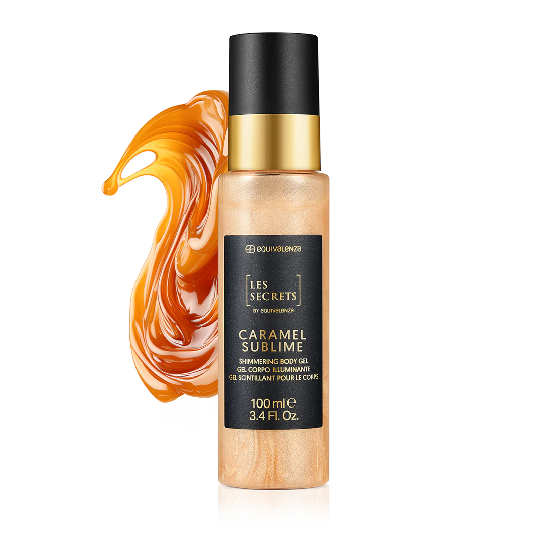 Parfumuri Les Secrets - Gel de corp cu sclipici Les Secrets Caramel Sublime, 100 ml