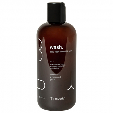 MAUDE - Gel de dus si spuma pentru baie Wash no. 1 (ambra, cedru si lemongrass), 354.88 ml