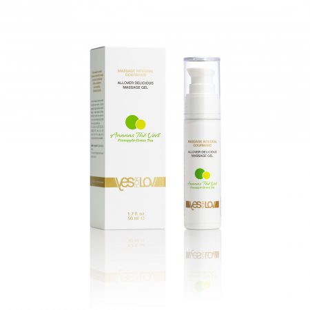 Jucarii sexuale - Gel lubrifiant pentru masaj cu ananas si ceai verde, 50 ml