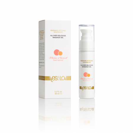 Jucarii sexuale - Gel lubrifiant pentru masaj cu caise si piersici, 50 ml