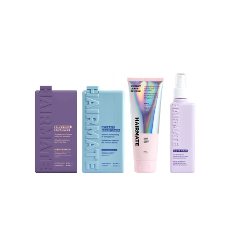 Seturi - HAIRMATE - Pachet Sampon Smoothie, Balsam pentru hidratare Hydrate, Masca de protectie termica Cement Leave-In si Spray pentru stralucirea si descalcirea parului Acid Rain