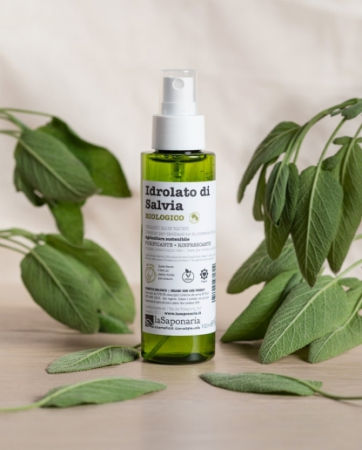 Hidrolat bio (apa florala) anti-inflamator de salvie, 100 ml [1]