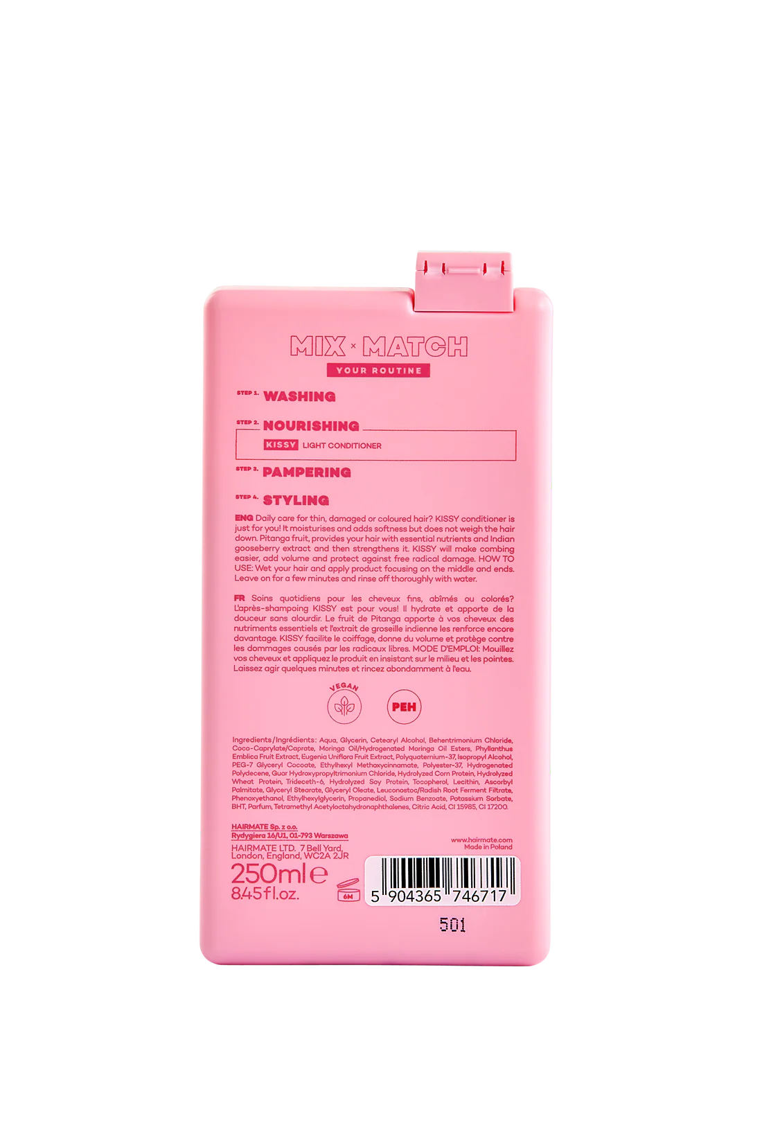 KISSY BALSAM de hidratare pentru par, HAIRMATE, 250ml [1]