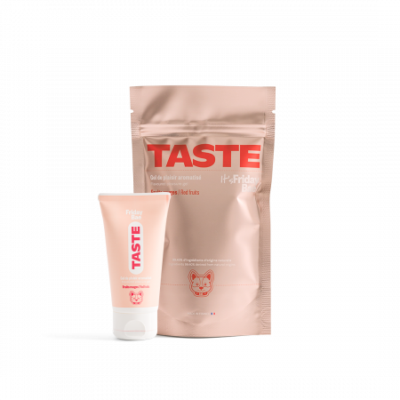 Friday Bae - Lubrifiant cu 99.4% ingrediente naturale cu aroma de fructe rosii - TASTE Flavoured pleasure gel, 50 ml, Friday Bae