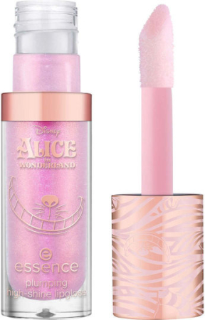 Make-up - Luciu de buze plumping high-shine, essence, Disney Alice in Wonderland 01 - Wear A Smile, 4 ml