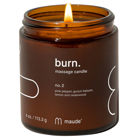Ulei pentru corp - Lumanare pentru masaj Burn no. 2 (piper roz si gurjun balsam), 113.3 g