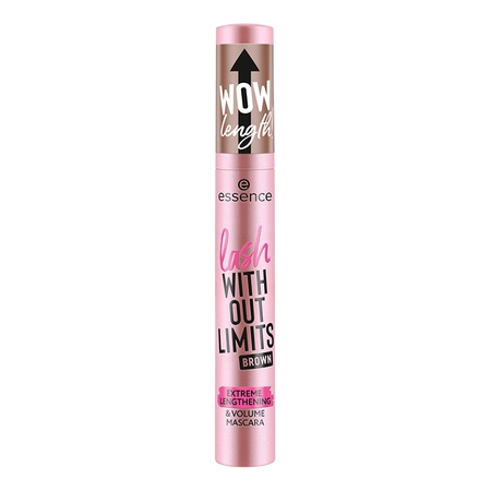 Mascara - Mascara Essence lash WITHOUT LIMITS BROWN EXTREME LENGTHENING & VOLUME MASCARA 02, 13 ml