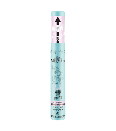 Ochi - Mascara lash WITHOUT LIMITS EXTREME LENGTHENING & VOLUME, essence, Disney THE LITTLE MERMAID 01 - I Sea You, 13 ml