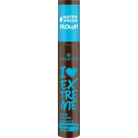 Mascara - Mascara rezistenta la apa I LOVE EXTREME crazy volume brown 01 - Cozy Brown, essence