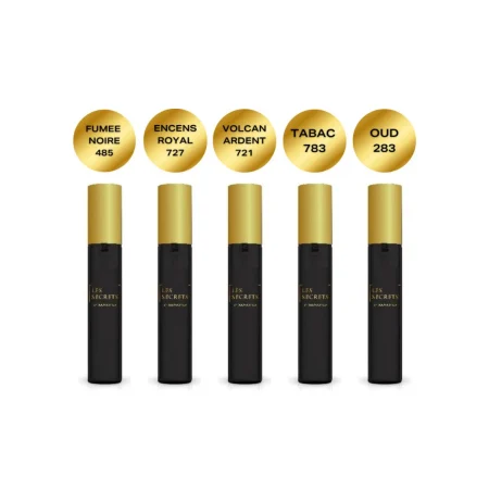 Branduri - Pachet Discovery, Lemnos, Apa de Parfum  5 x 12ml: Fumee Noire 485 , Ences Royale 727, Volcan Ardent 721, Tabac 783 si Oud 283