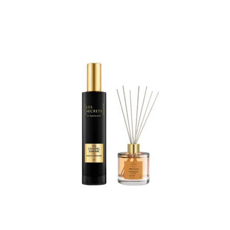 Branduri - Pachet Promo: Apa de Parfum Caramel Sublime 729 Les Secrets, 50 ml + Parfum pentru camera Salted Cookie, 50 ml