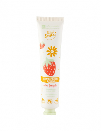 Igiena dentara - Pasta de dinti La Saponaria cu capsuni pentru copii, 75 ml
