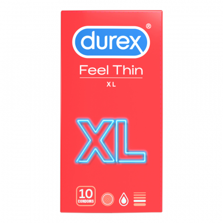 Prezervative Feel Thin XXL 10 bucati, Durex [2]