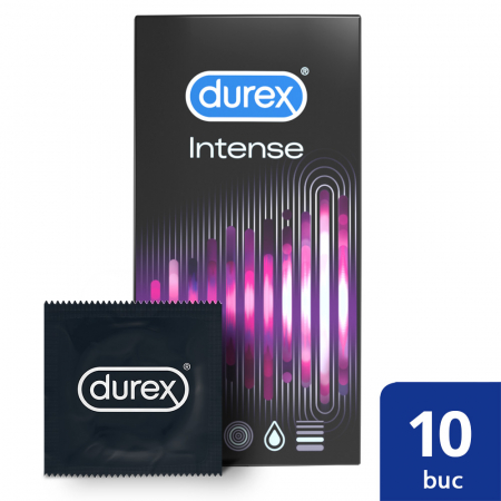 Prezervative - Prezervative Intense Orgasmic 10 bucati, Durex